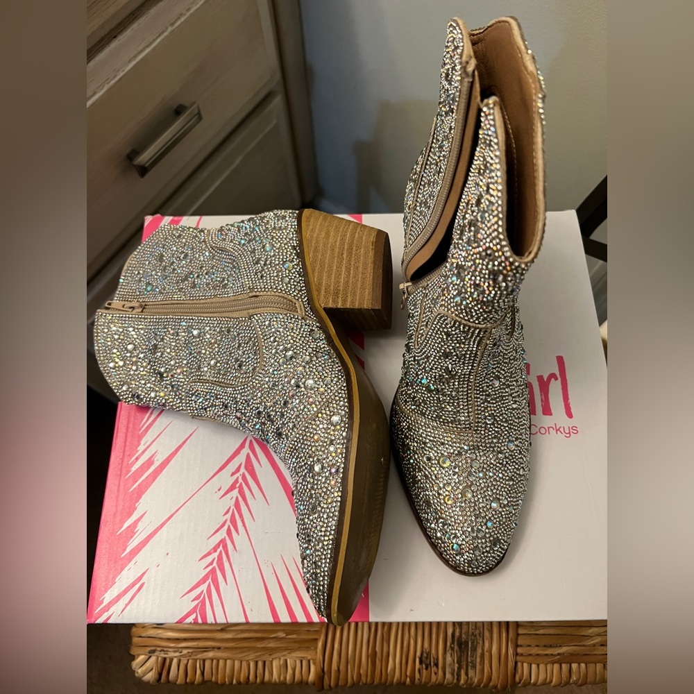 Corkeys Rhinestone Booties